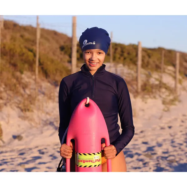 Swimma Afro-kids Swimcap, Navy