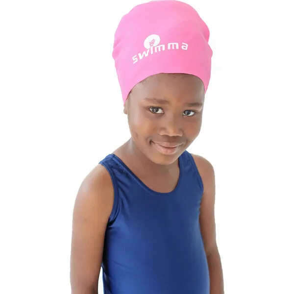 Swimma Afro-kids Swimcap, Pink