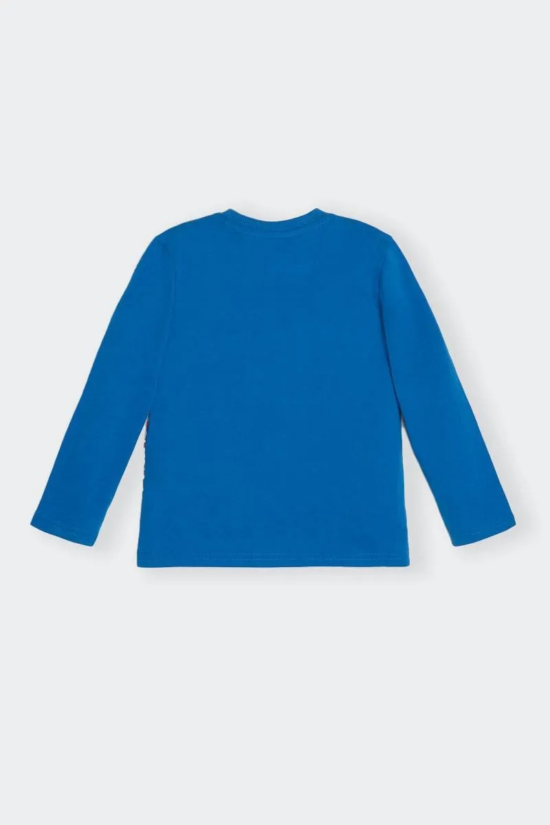 Long Sleeve Blue California Kids T-Shirt