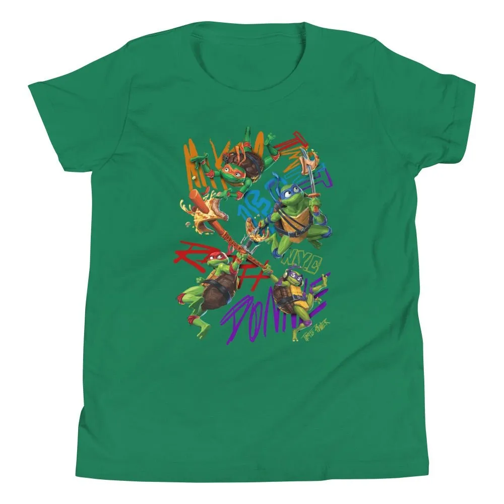 Teenage Mutant Ninja Turtles: Mutant Mayhem Pizza Kids T-Shirt