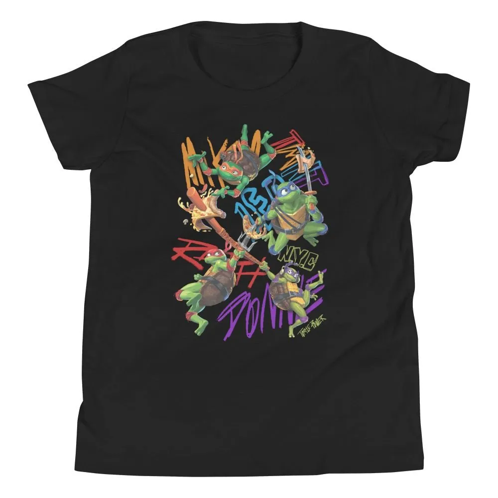 Teenage Mutant Ninja Turtles: Mutant Mayhem Pizza Kids T-Shirt