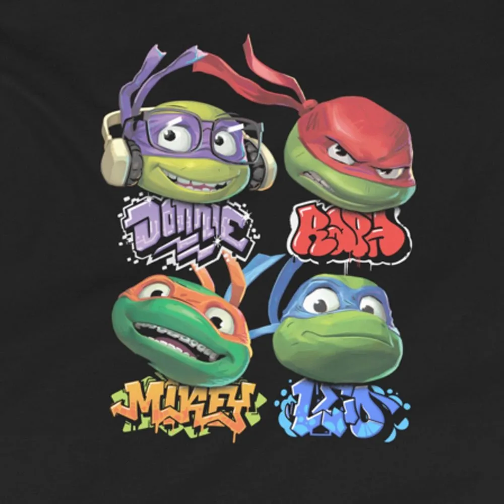 Teenage Mutant Ninja Turtles: Mutant Mayhem Turtle Faces Kids T-Shirt