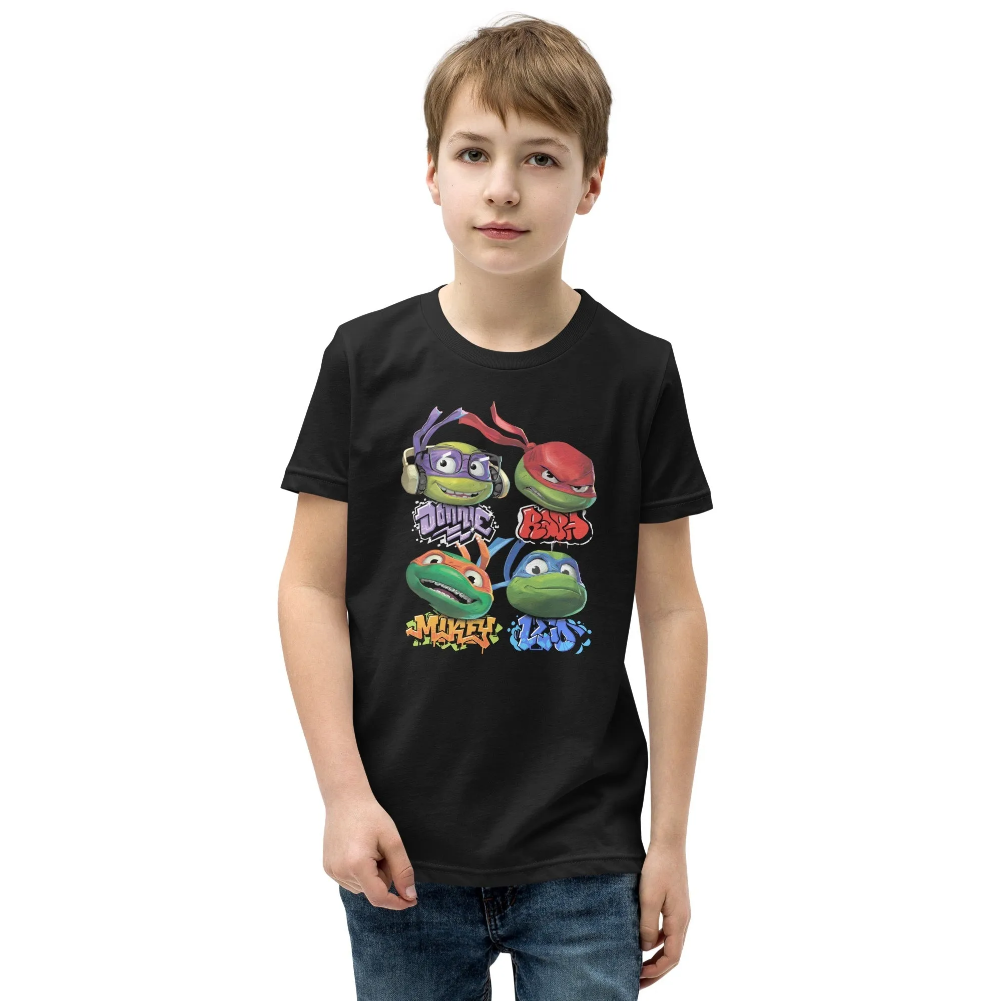 Teenage Mutant Ninja Turtles: Mutant Mayhem Turtle Faces Kids T-Shirt