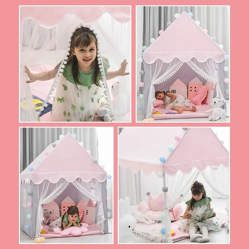 Tent House Portable Toy Tent  Folding Kids Tent Tipi Baby Play House Girls Child Room Decor Gifts