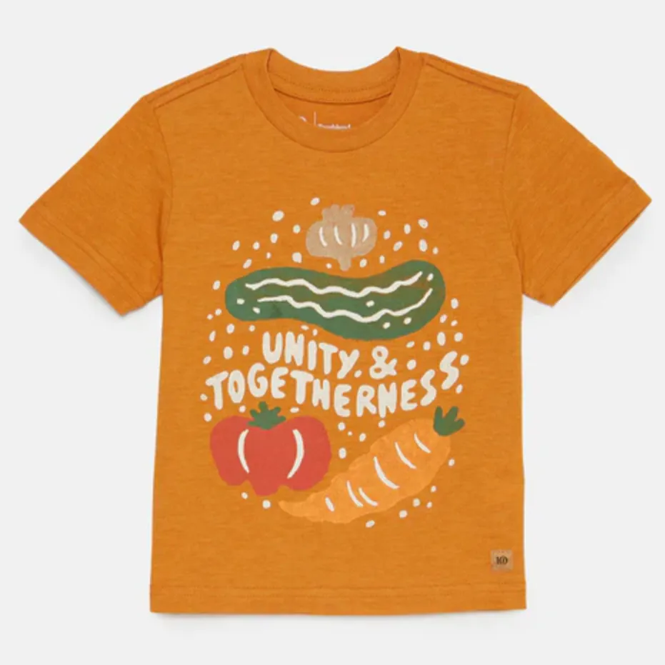 Golden Oak Heather Unity Kids T-Shirt by tentree