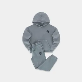 (The Classic Heavywash) Kids Tracksuit  - Slate Blue