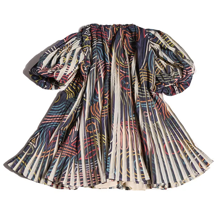 Tia Cibani Multicolour Harriet Print Pleated Dress