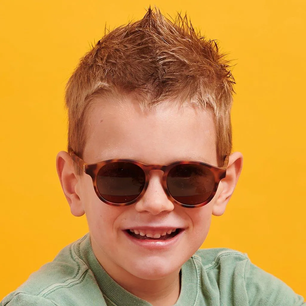 Tortoise Shell Keyhole Kids Sunglasses