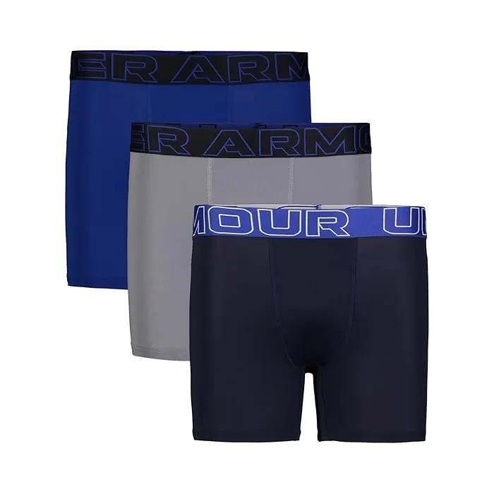 Under Armour Kids Under Armour Kids Performance Tech Solid 3-Pack Boxer Briefs (Big Kids)