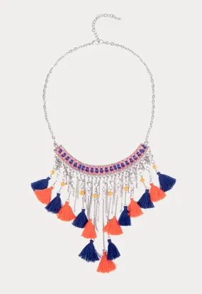 Unique Necklace: Asymmetric Fringe Chain Tassel