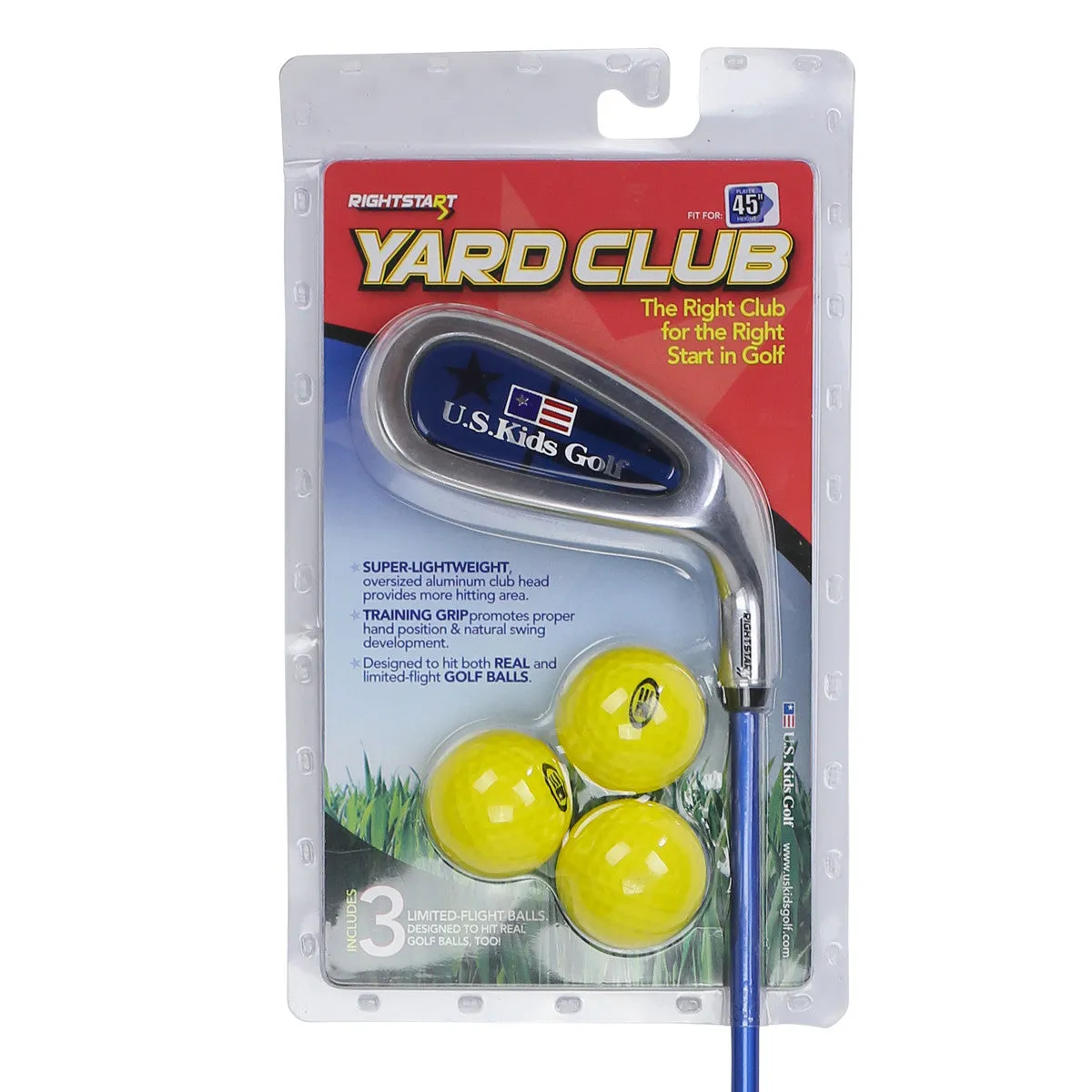 US Kids Right Hand RS45 Training Yard Club with 3 Yard Balls