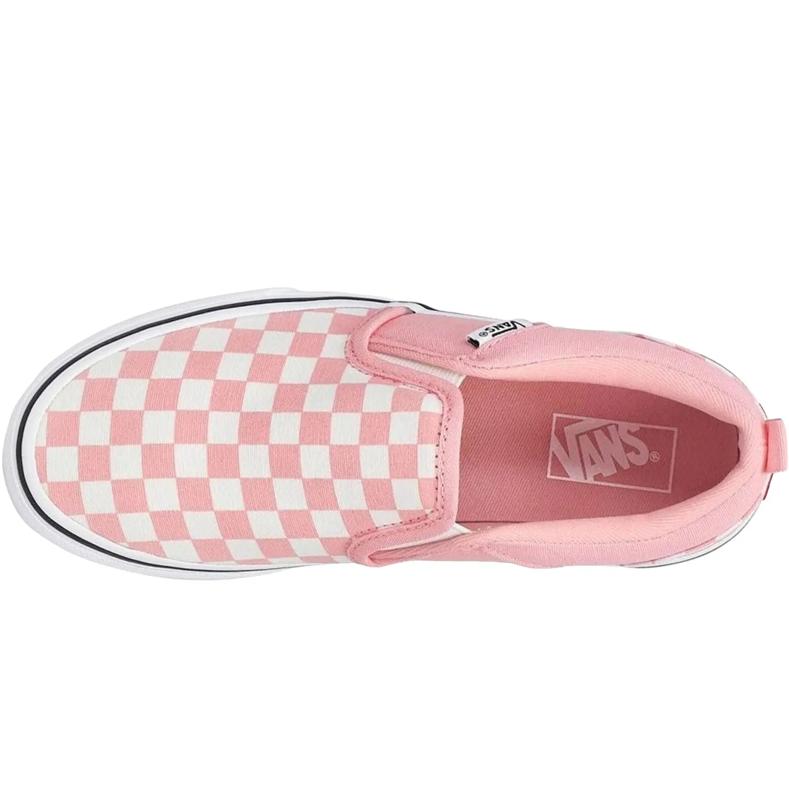 Vans Kids Asher Slip On Patterned Canvas Plimsolls