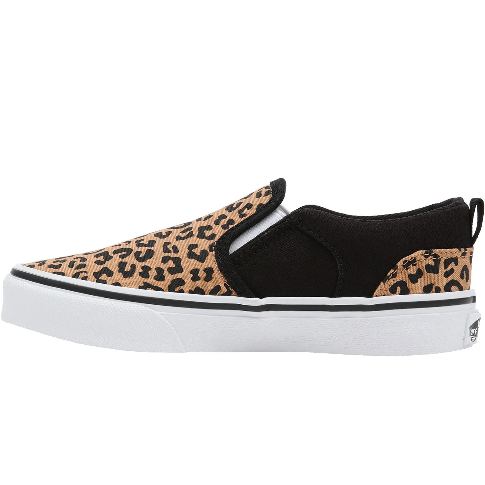 Vans Kids Asher Slip On Patterned Canvas Plimsolls