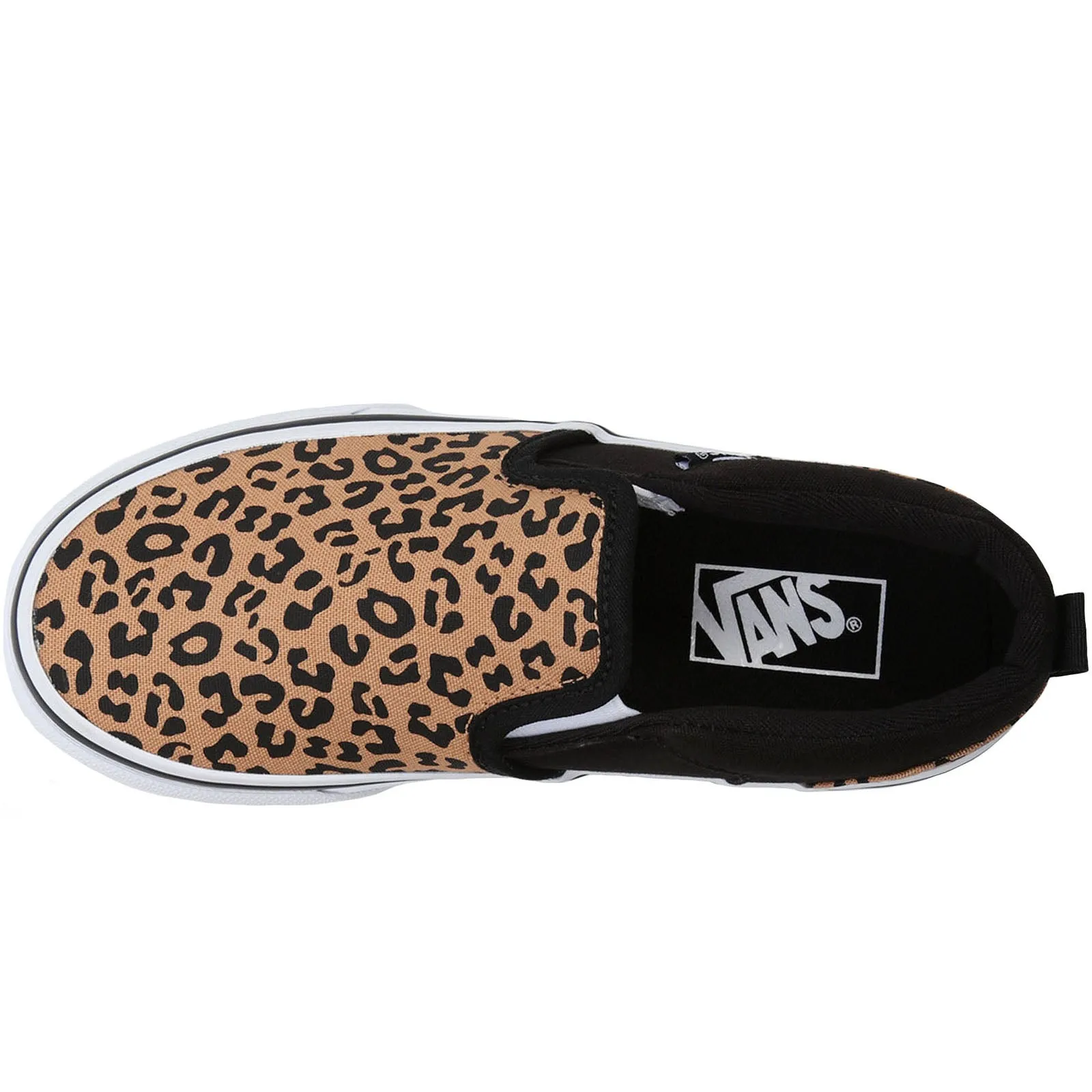 Vans Kids Asher Slip On Patterned Canvas Plimsolls