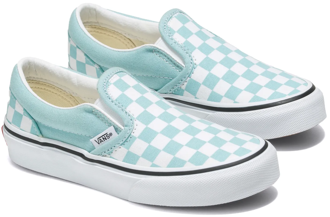 Vans Kids Classic Slip-On Checkerboard Canal Blue