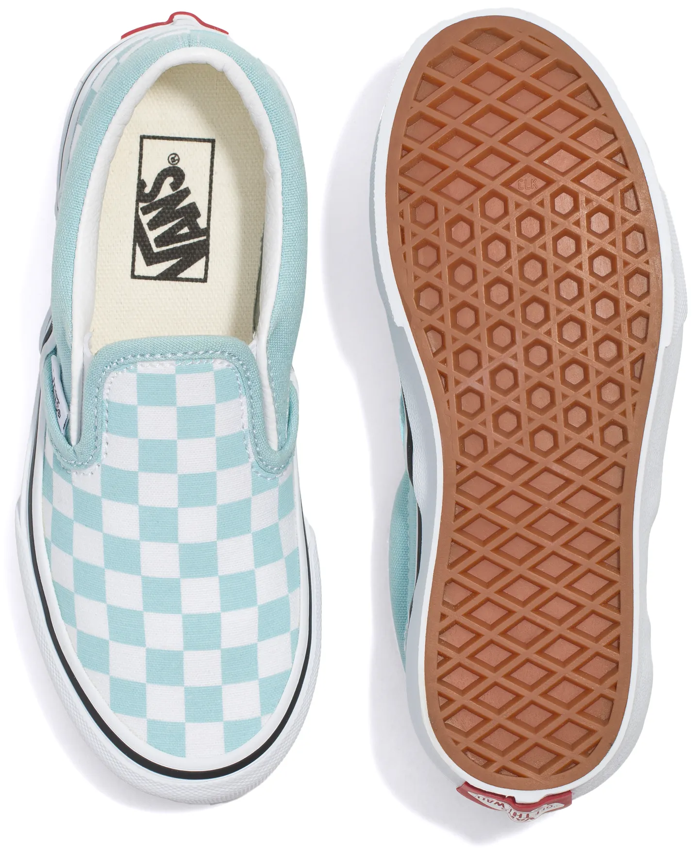 Vans Kids Classic Slip-On Checkerboard Canal Blue