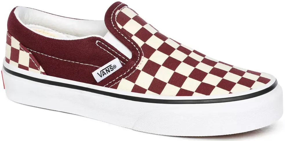 Vans Kids Classic Slip-On (Checkerboard) Port Royale/True White