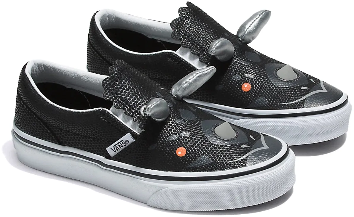 Vans Kids Classic Slip-On Triceratops Black/White