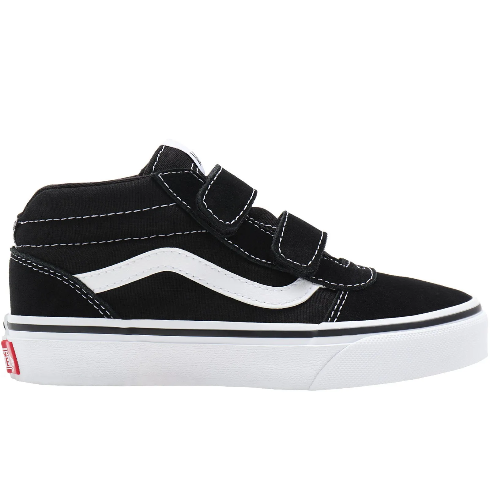 Vans Kids Ward Mid Rise Canvas Trainers - Black