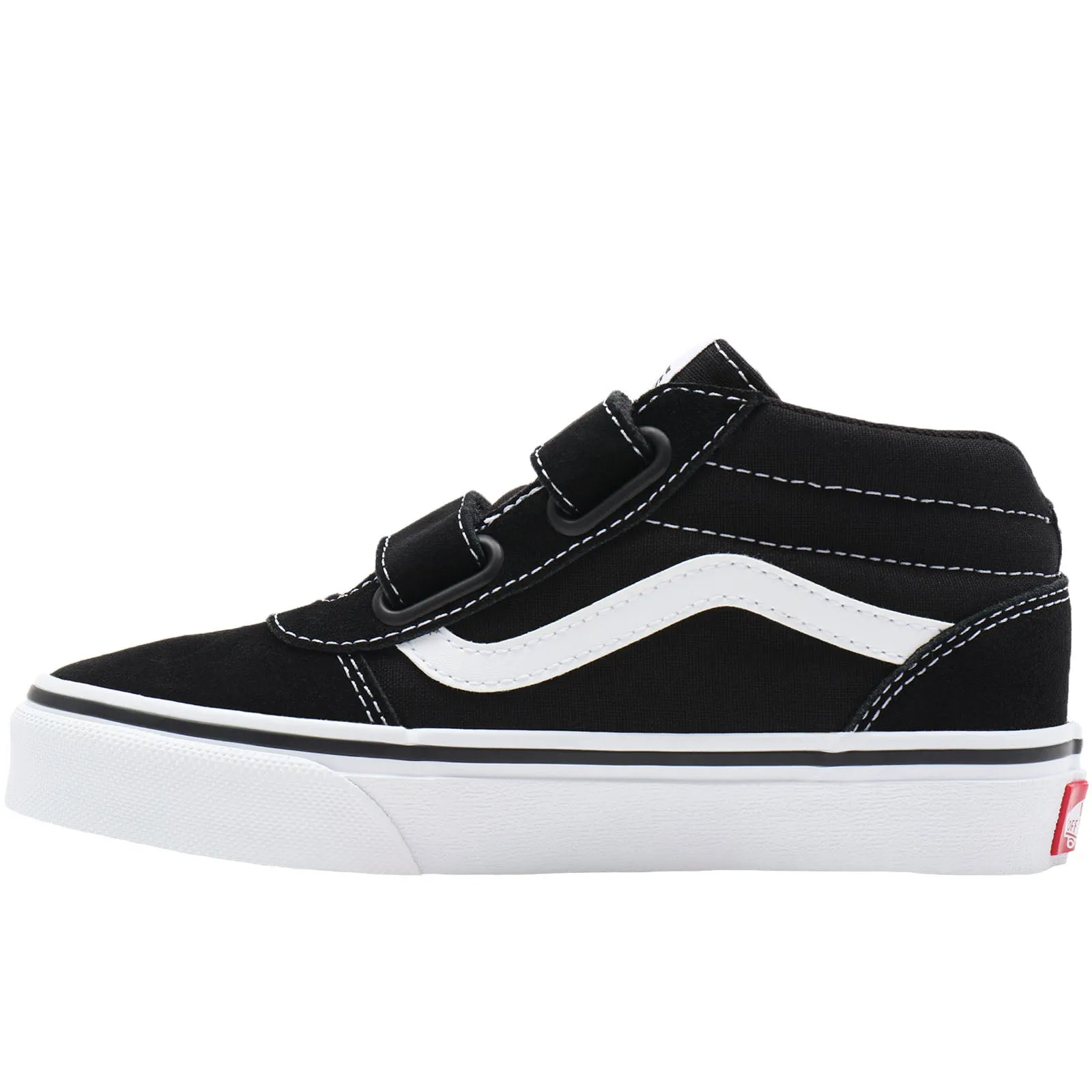 Vans Kids Ward Mid Rise Canvas Trainers - Black