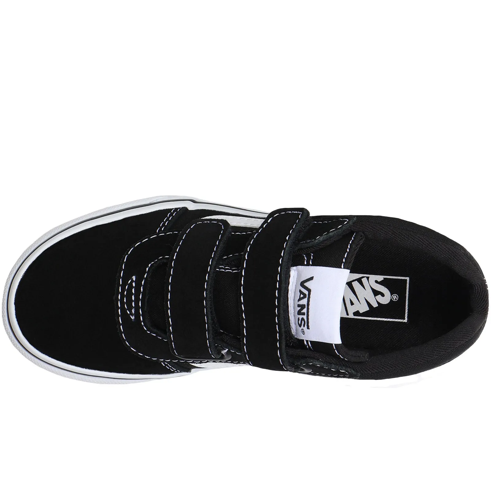 Vans Kids Ward Mid Rise Canvas Trainers - Black