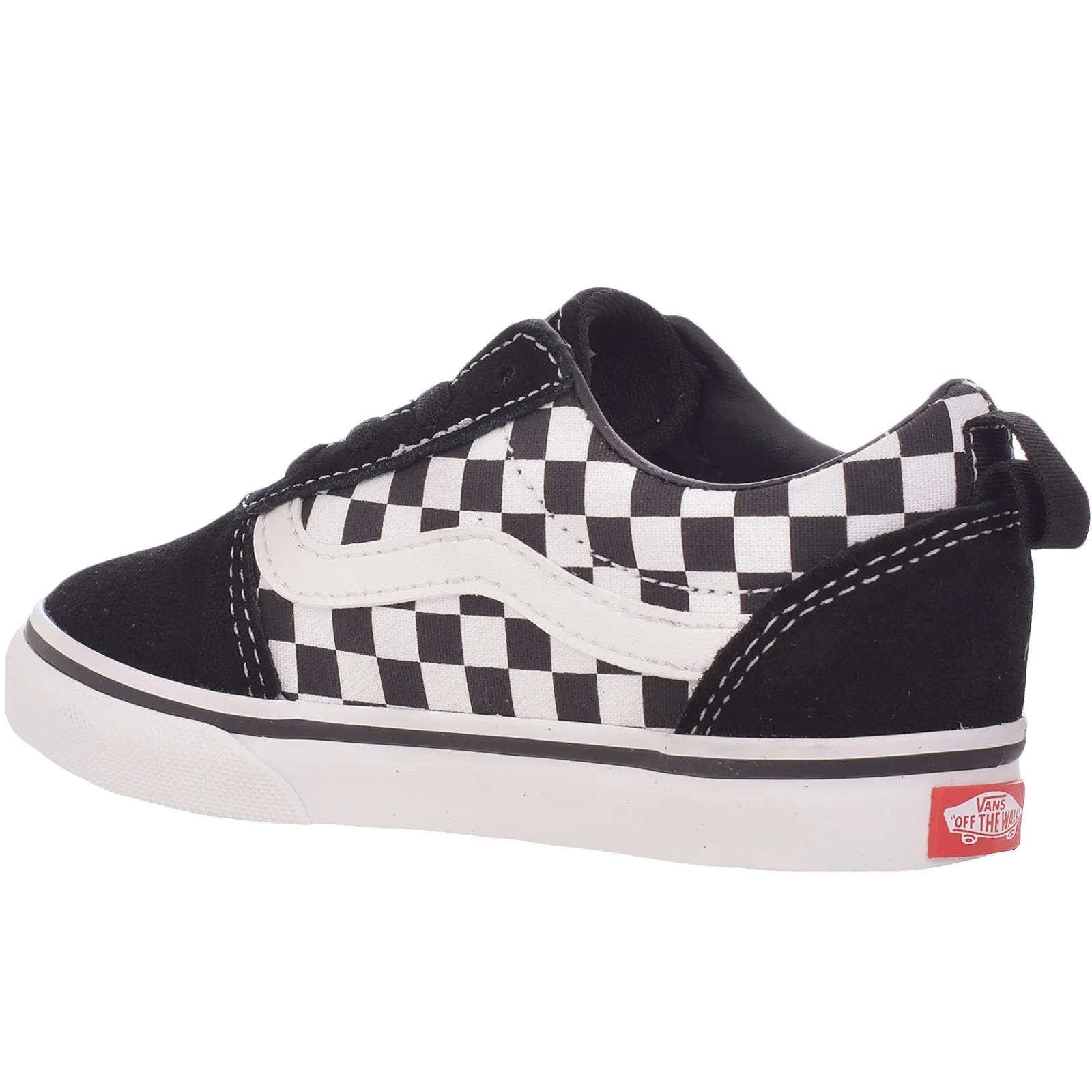 Vans Kids Ward Slip-On Checkerboard Trainers - Black