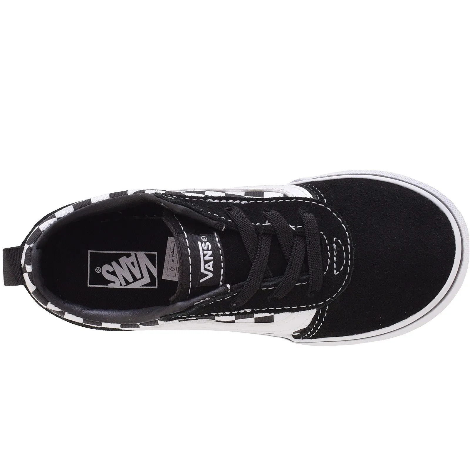 Vans Kids Ward Slip-On Checkerboard Trainers - Black