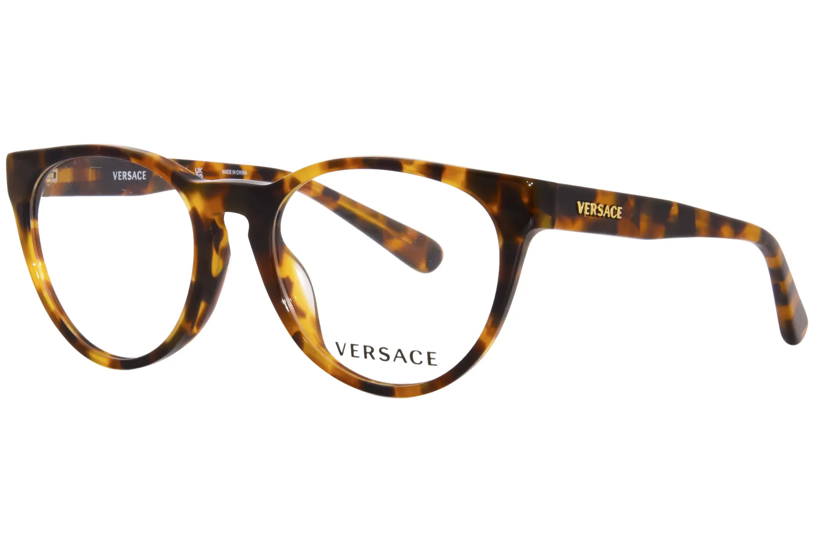 Versace VK3321U 5119 Eyeglasses Kids Havana Full Rim Round Shape 46-17-130