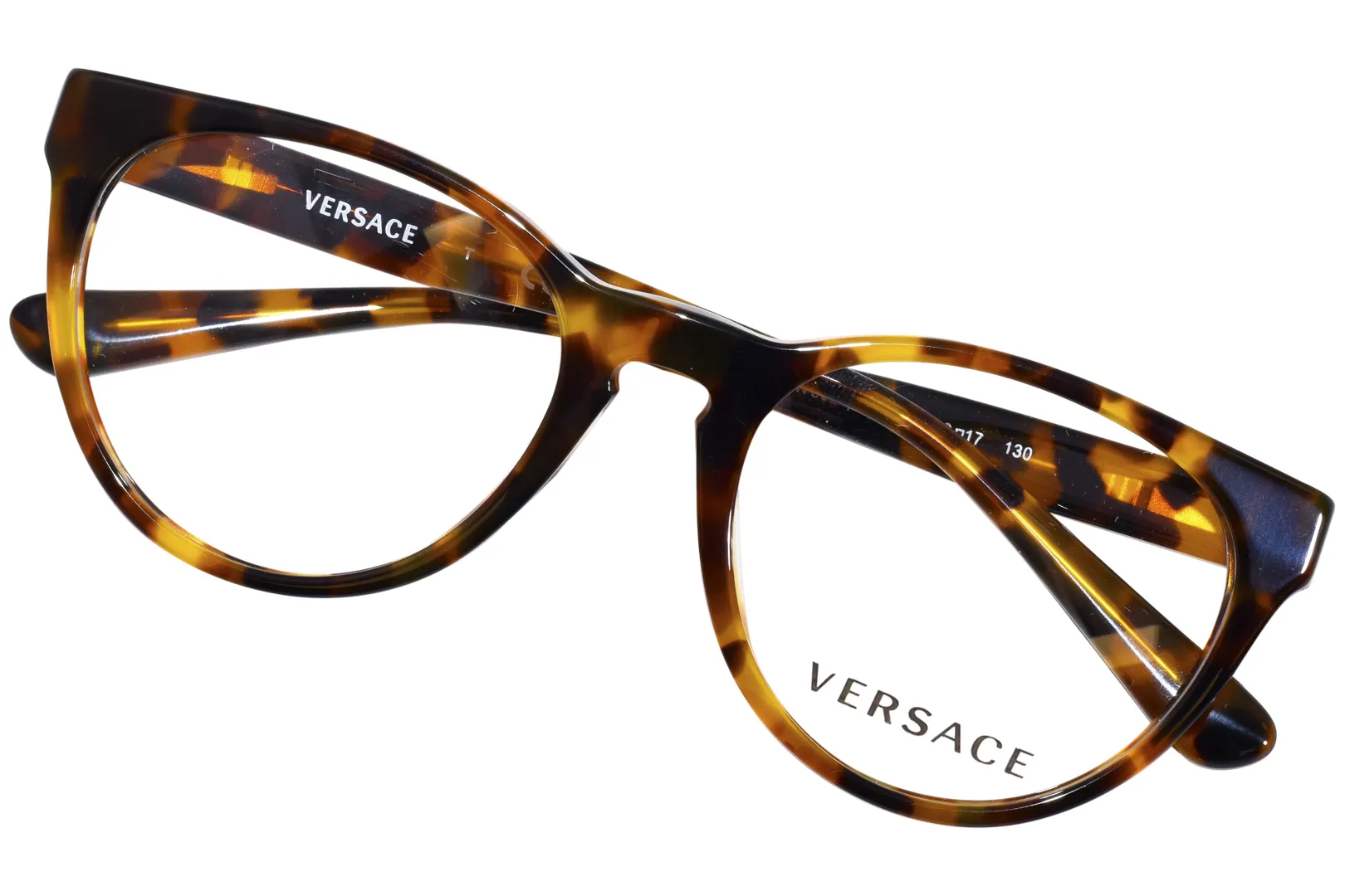 Versace VK3321U 5119 Eyeglasses Kids Havana Full Rim Round Shape 46-17-130