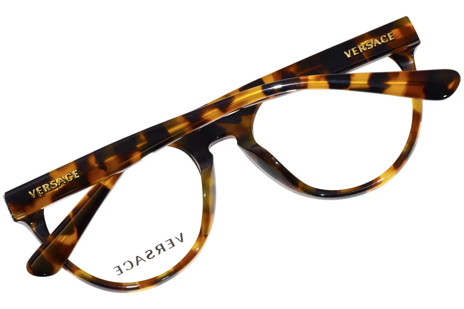 Versace VK3321U 5119 Eyeglasses Kids Havana Full Rim Round Shape 46-17-130