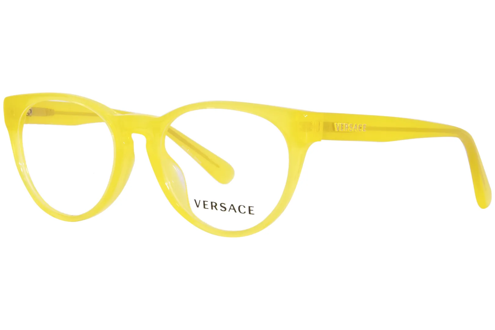 Versace VK3321U 5374 Eyeglasses Kids Transparent Yellow Fluo Full Rim 46-17-130