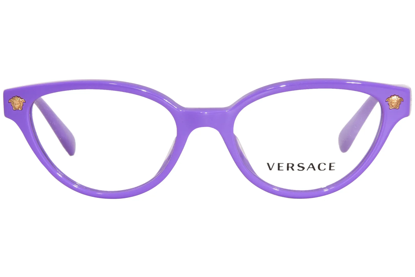 Versace VK3322U 5377 Eyeglasses Kids Girl's Violet Full Rim Cat Eye 47-16-130