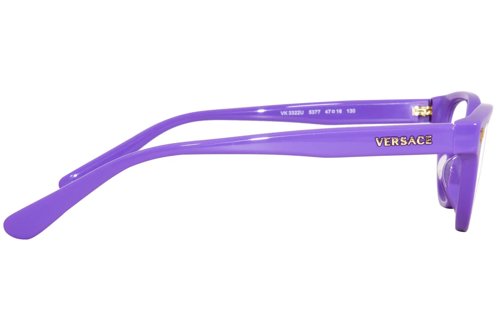 Versace VK3322U 5377 Eyeglasses Kids Girl's Violet Full Rim Cat Eye 47-16-130