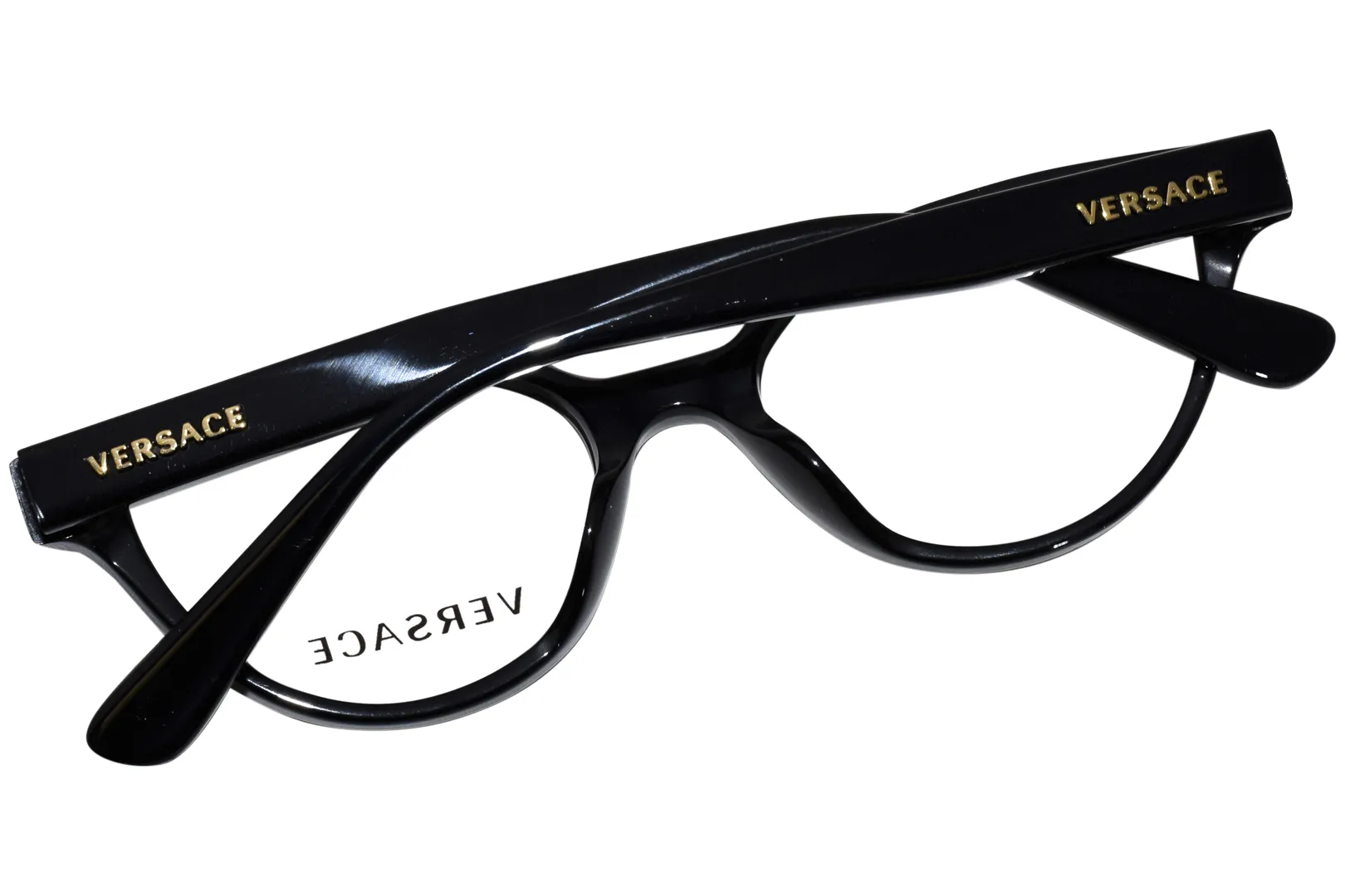 Versace VK3322U GB1 Eyeglasses Kids Girl's Black Full Rim Cat Eye 47-16-130