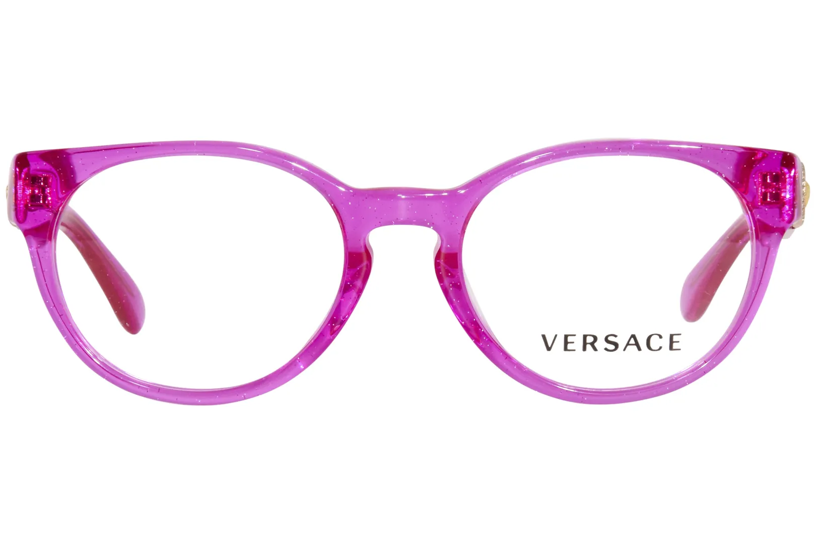 Versace VK3323U 5375 Eyeglasses Kids Girl's Fuchsia Glitter Full Rim 45-16-130