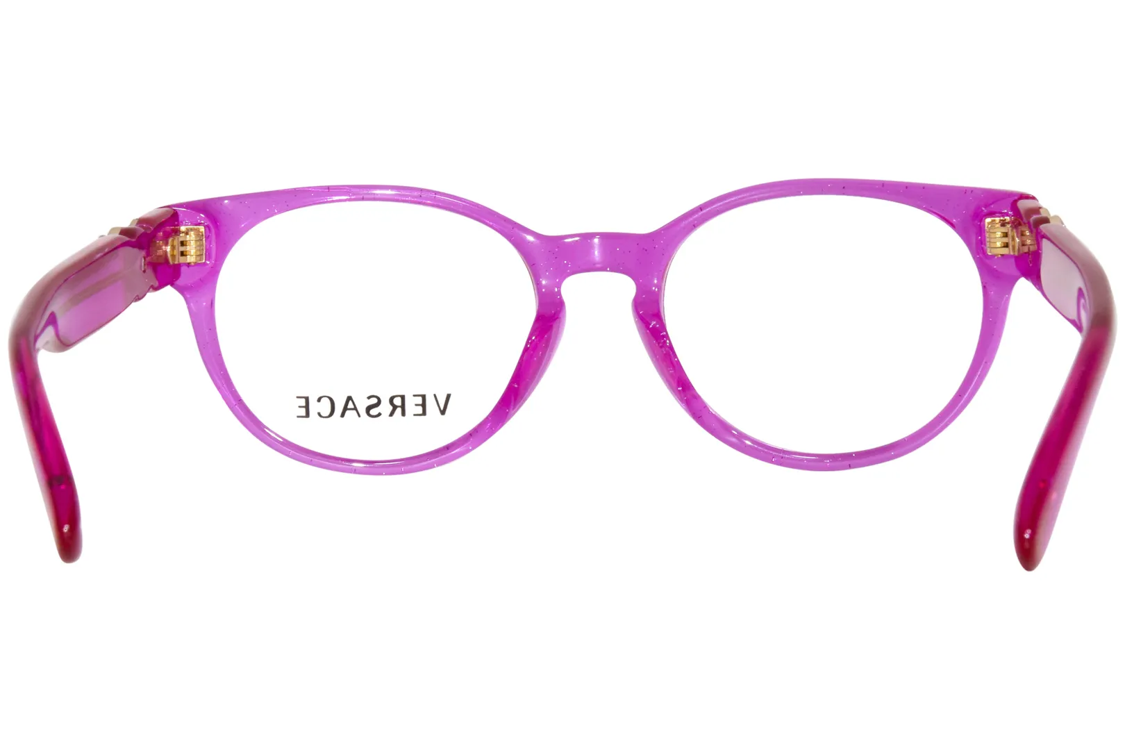 Versace VK3323U 5375 Eyeglasses Kids Girl's Fuchsia Glitter Full Rim 45-16-130