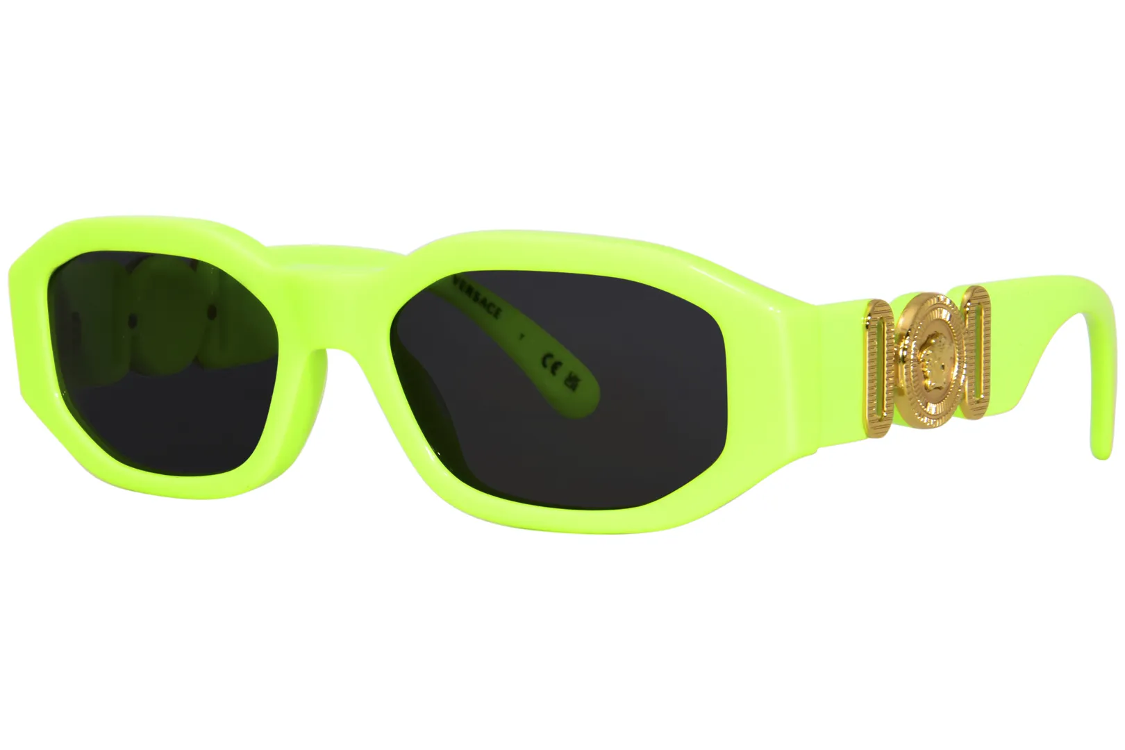 Versace VK4429U 536987 Sunglasses Youth Kids Fluo Green/Dark Grey 48mm