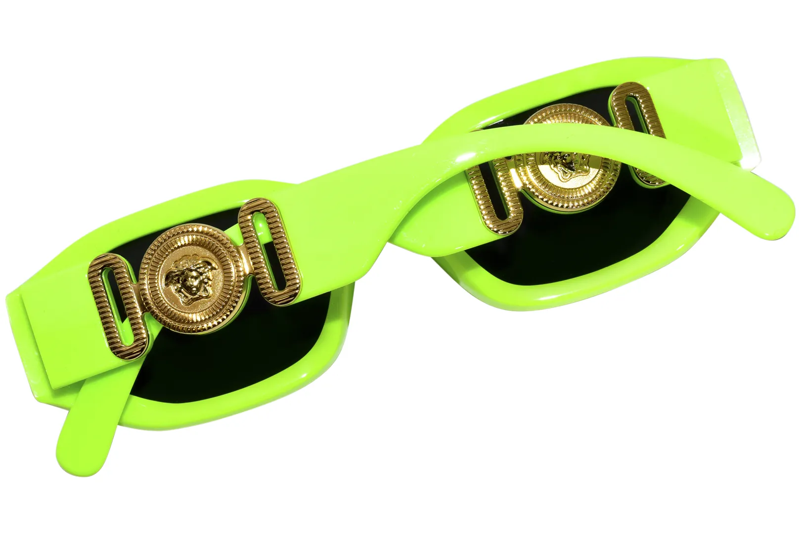 Versace VK4429U 536987 Sunglasses Youth Kids Fluo Green/Dark Grey 48mm