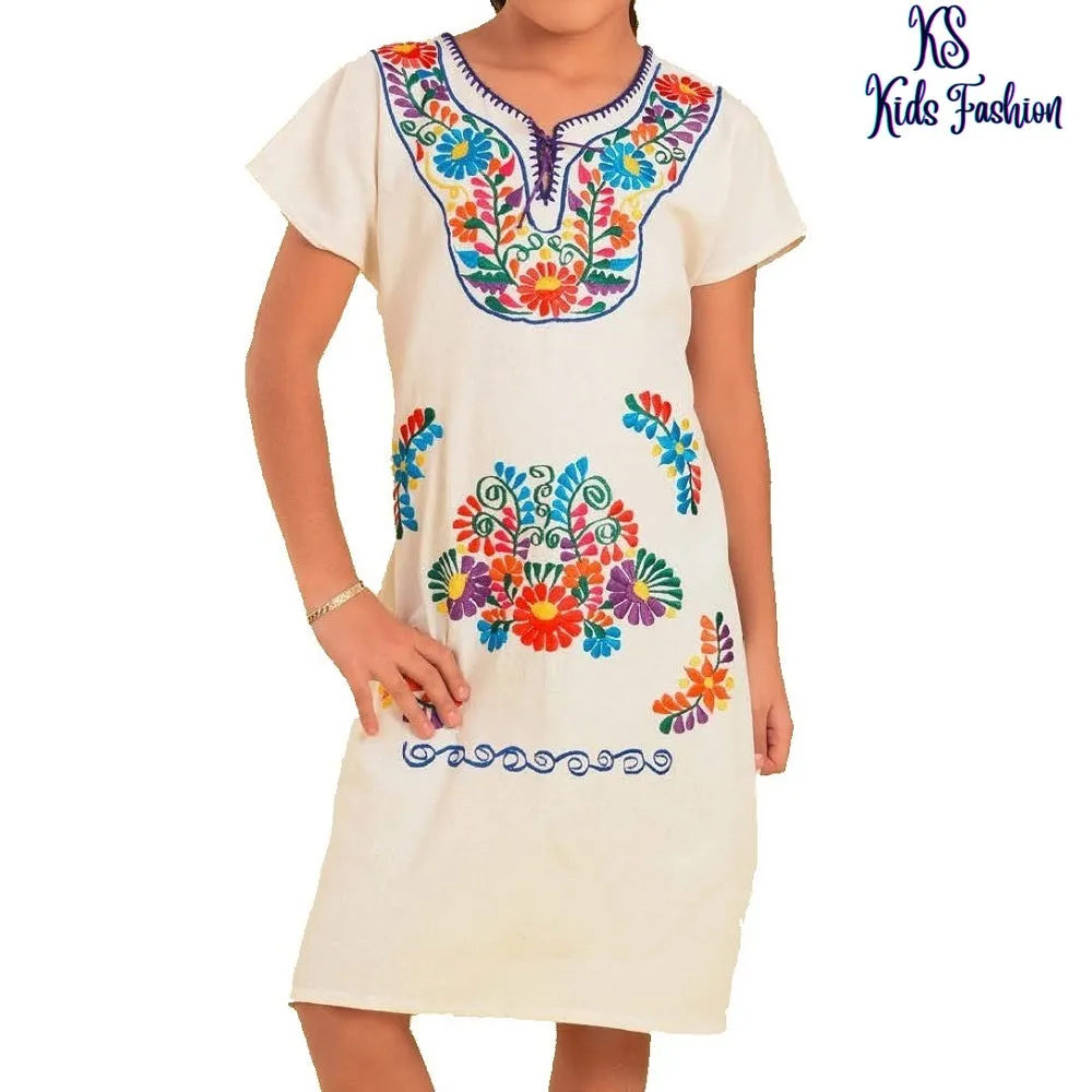 Vestido Bordado de Niña KS-77411 - Embroidered Dress for kids