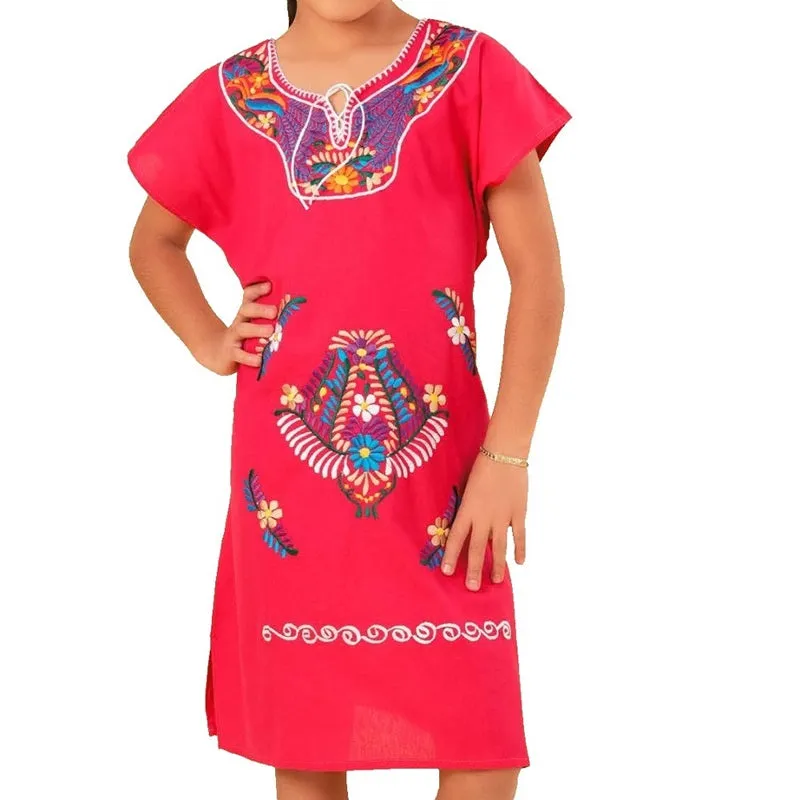 Vestido Bordado de Niña KS-77414 - Embroidered Dress for kids