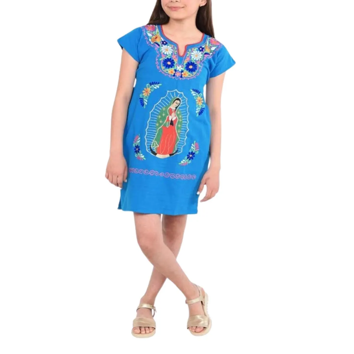 Vestido Bordado de Niña KS-77448 - Embroidered Dress for kids