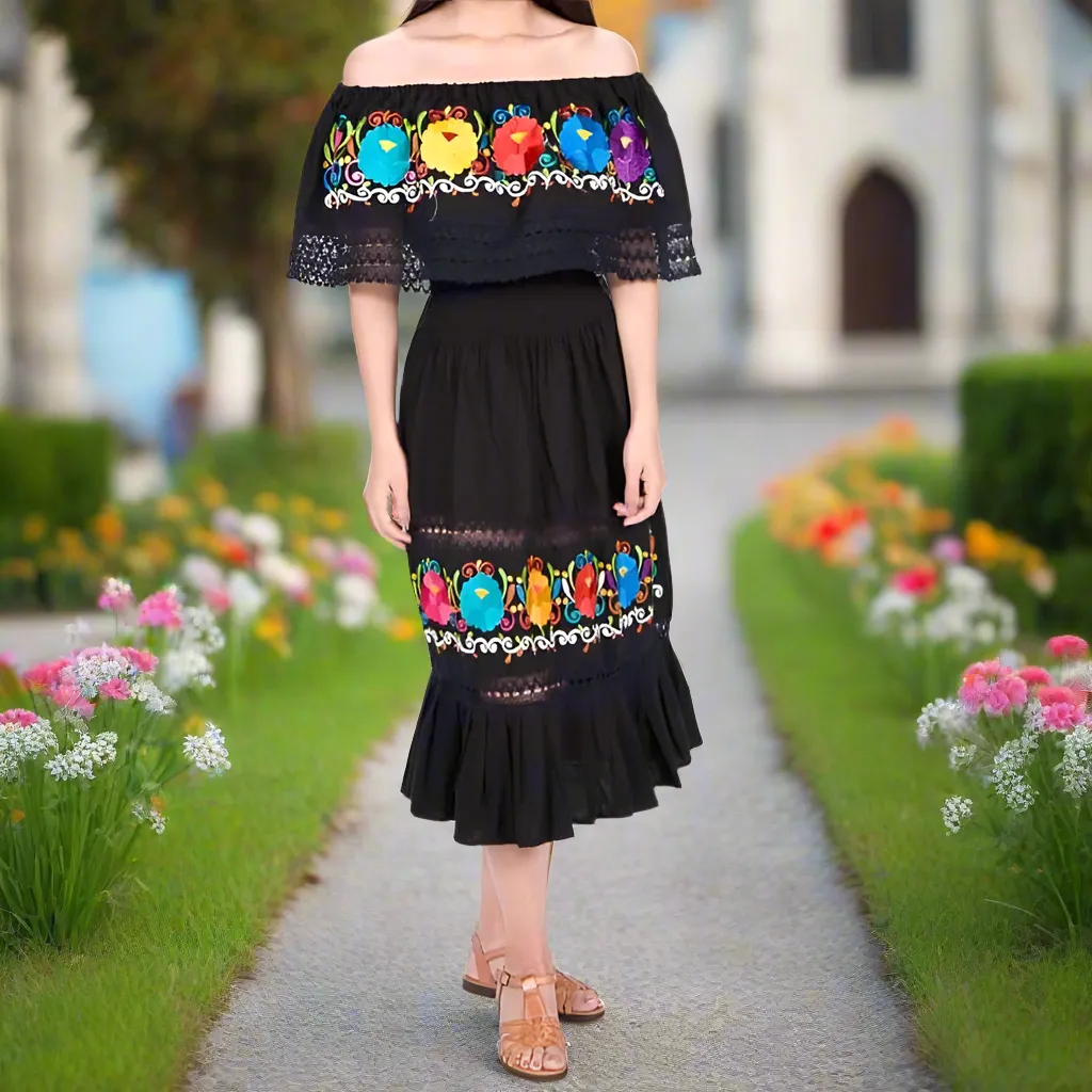 Vestido Bordado de Niña KS-77451 - Embroidered Dress for kids