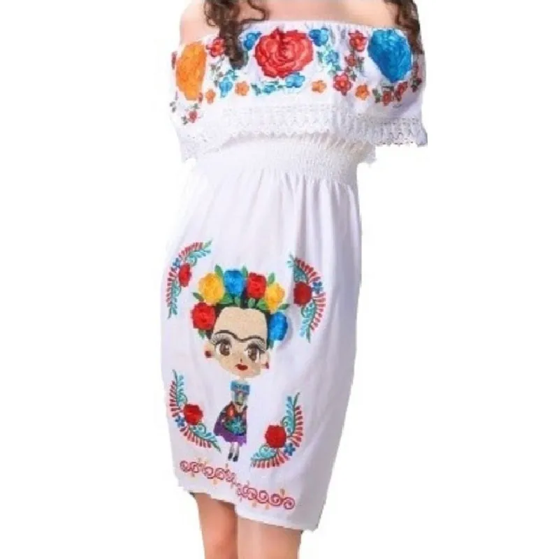 Vestido Bordado de Niña KS-77465 - Embroidered Dress for kids