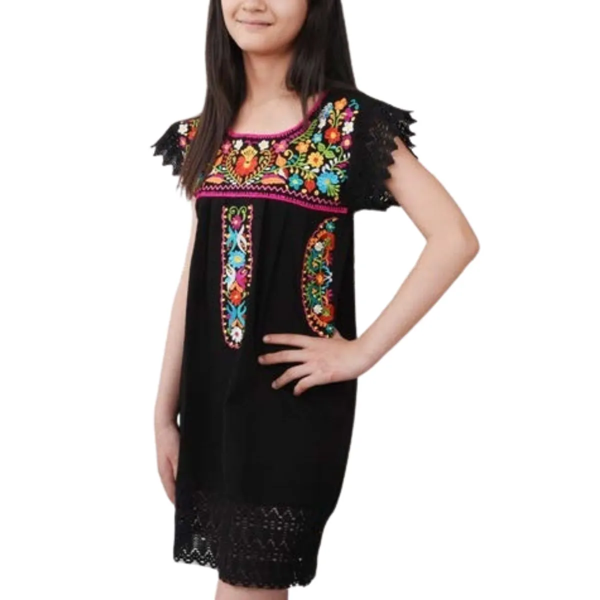 Vestido Bordado de Niña KS-79430 - Embroidered Dress for kids