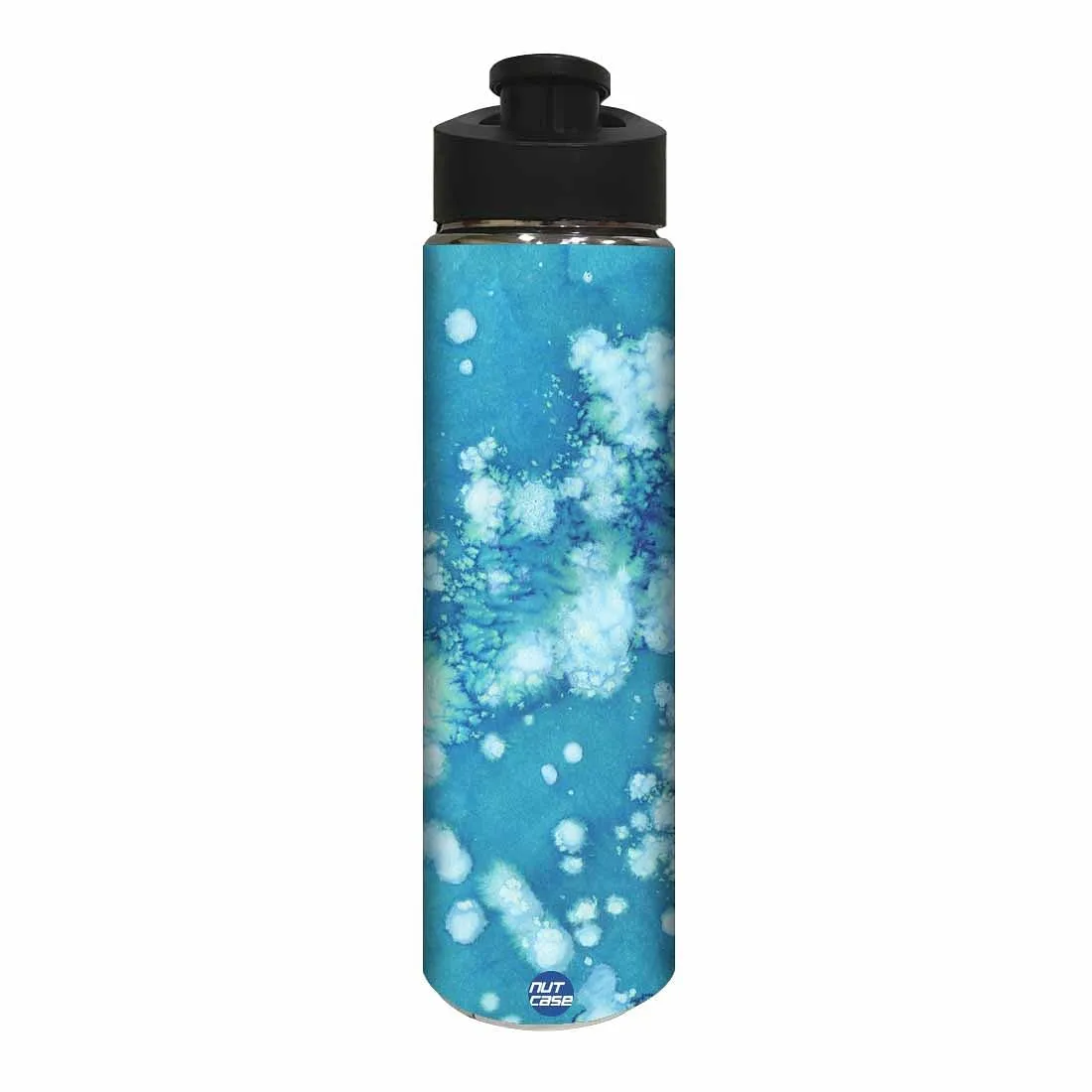 Water Bottle for Kids -  Arctic Space Light Blue Watercolor