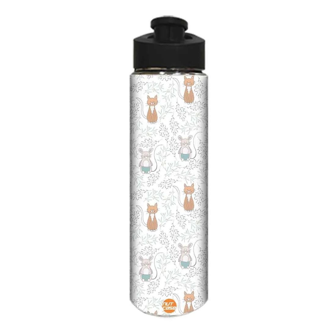 Water Bottle for Kids -  Cat and Rat