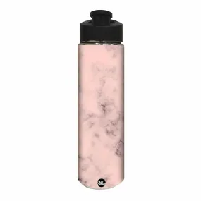 Water Bottle for Kids -  Peach Color Designer Marble