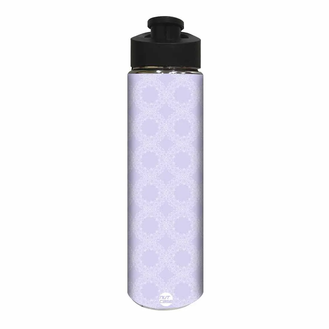 Water Bottle for Kids -  Purple Designer Pattern