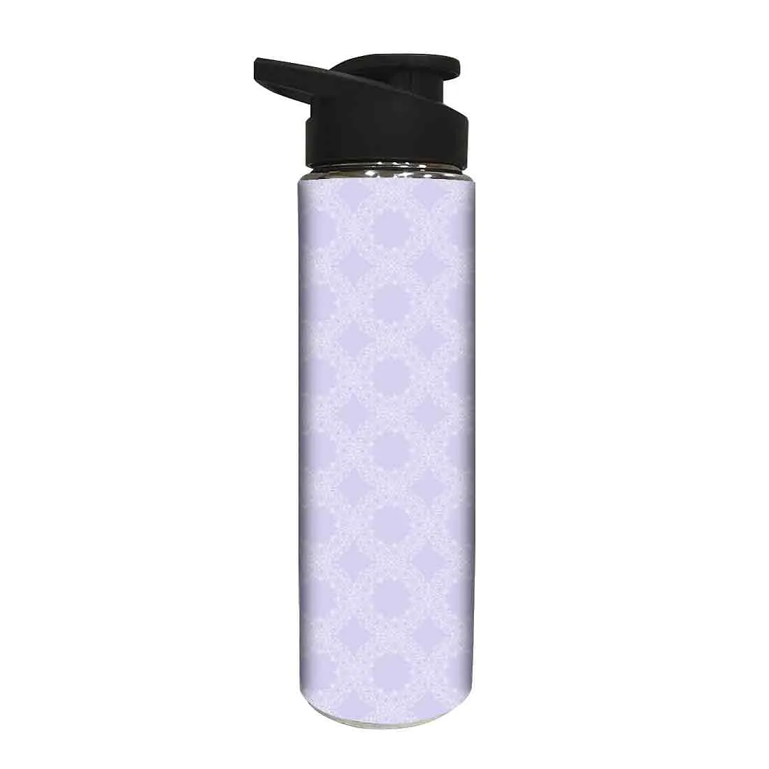 Water Bottle for Kids -  Purple Designer Pattern