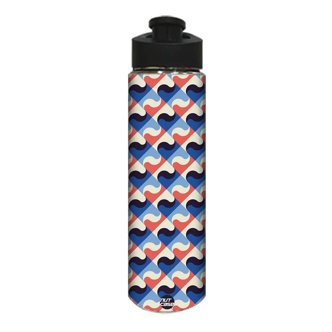 Water Bottle for Kids -  Retro Pattern